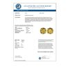 Image 3 : 4 CTW Certified Intense Yellow SI Diamond Solitaire Stud Earrings 10K Yellow Gold - REF-824N2Y - 331
