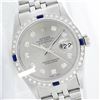 Image 1 : Rolex Ladies Stainless Steel, Diam Dial & Diam/Sapphire Bezel, Saph Crystal - REF-355M6H