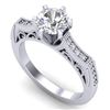 Image 1 : 1.25 CTW VS/SI Diamond Solitaire Art Deco Ring 18K White Gold - REF-400M2F - 37073