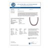 Image 3 : 46.5 CTW Garnet & VS/SI Certified Diamond Eternity Necklace 10K White Gold - REF-218M2F - 29424