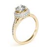 Image 4 : 1.6 CTW Certified VS/SI Diamond Solitaire Halo Ring 18K Yellow Gold - REF-390M9F - 26828