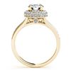 Image 5 : 1.6 CTW Certified VS/SI Diamond Solitaire Halo Ring 18K Yellow Gold - REF-390M9F - 26828