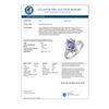 Image 2 : 1.0 CTW Tanzanite & Diamond Ring 10K White Gold - REF-27K6R - 10147