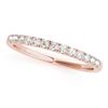 Image 5 : 1.02 CTW Certified VS/SI Diamond Solitaire 2Pc Wedding Set 14K Rose Gold - REF-134H5W - 31689