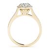 Image 2 : 1.65 CTW Certified VS/SI Diamond Solitaire Halo Ring 18K Yellow Gold - REF-501M3F - 26879