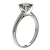 Image 4 : 1 CTW Certified VS/SI Quality Cushion Cut Diamond Solitaire Ring 10K White Gold - REF-270M3F - 32997