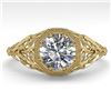Image 1 : 1.0 CTW VS/SI Diamond Solitaire Engagement Ring 18K Yellow Gold - REF-299K4R - 36031
