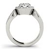 Image 5 : 1.4 CTW Certified VS/SI Diamond Solitaire Halo Ring 18K White Gold - REF-418M2F - 27078