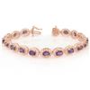 Image 1 : 18.0 CTW Tanzanite Bracelet 14K Rose Gold - REF-123R6K - 11330