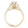 Image 4 : 1.58 CTW Certified VS/SI Diamond Solitaire 2Pc Wedding Set 14K Yellow Gold - REF-222M9F - 31684