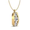 Image 4 : 1.07 CTW VS/SI Diamond Art Deco Stud Necklace 18K Yellow Gold - REF-158M2F - 37015