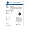 Image 3 : 1.53 CTW Certified Intense Blue SI Diamond Solitaire Necklace 10K White Gold - REF-245T5X - 36802