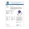 Image 3 : 6.25 CTW Tanzanite & Diamond Ring 18K White Gold - REF-268M2F - 10494