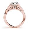 Image 2 : 1.4 CTW Certified VS/SI Diamond Solitaire Halo Ring 18K Rose Gold - REF-235K3R - 26189