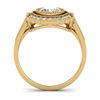 Image 4 : 1.55 CTW Certified VS/SI Diamond Solitaire Art Deco Ring 14K Yellow Gold - REF-367M3F - 30539