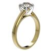 Image 4 : 1.55 CTW Certified H-SI/I Quality Diamond Solitaire Engagement Ring 10K Yellow Gold - REF-410T9X - 3