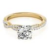 Image 1 : 1 CTW Certified VS/SI Diamond Solitaire Ring 18K Yellow Gold - REF-189K6R - 27848
