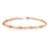 Image 1 : 2.26 CTW Citrine & Diamond Bracelet 10K Rose Gold - REF-27Y3N - 13001
