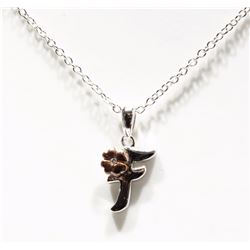 #8-STERLING SILVER RHODIUM PLATED DIAMOND