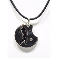 #12-STERLING SILVER DIAMOND (18" INCH ) GOLF
