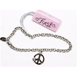 #18-STERLING SILVER DIAMOND (6" INCH) BRACELET