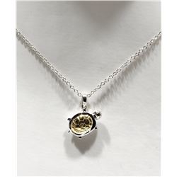 #27-STERLING SILVER RHODIUM PLATED DIAMOND