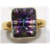 Image 1 : #29-STERLING SILVER GOLD TONE RAINBOW MYSTIC