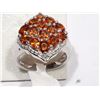 Image 1 : #36-STERLING SILVER ORANGE SAPPHIRE (2.30CT)
