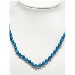 #48-STERLING SILVER APATITE (APPROX 26.00G) 18"