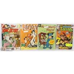 BUNDLE OF 4 VINTAGE COMICS INCLUDING TARZAN