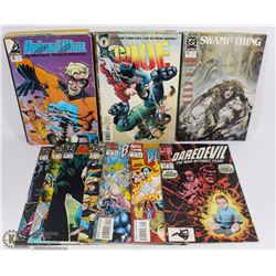 LARGE LOT OF VINTAGE COMICS INCLUDING DAREDEVIL