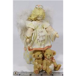 CHERISHED TEDDIES LOVE, HOPE, PEACE, JOY FIGURINE