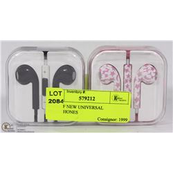PAIR OF NEW UNIVERSAL HEADPHONES