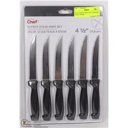 NEW MASTER CHEF 12PC STAINLESS STEEL  STEAK
