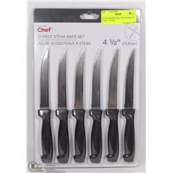 NEW MASTER CHEF 12PC STAINLESS STEEL  STEAK