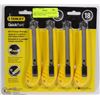 Image 1 : NEW 4 PACK OF 18" STANLEY QUICK POINT UTILITY