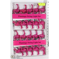 2 NEW FLAMINGO PATIO LIGHTS