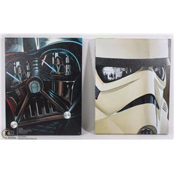 PAIR OF STAR WARS CANVAS ART WALL HANGINGS