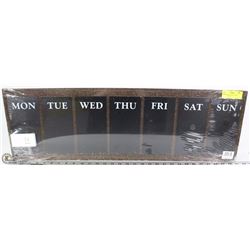 NEW WEEKLY CHALKBOARD DAYTIMER WITH