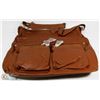 Image 1 : LARGE ORANGE BROWN TOTE PURSE