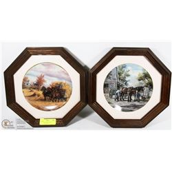 LOT OF 2 GEORGIAN JARVIS COLLECTOR PLATES