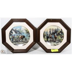 LOT OF 2 GEORGIAN JARVIS COLLECTOR PLATES