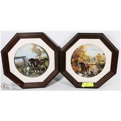 LOT OF 2 GEORGIAN JARVIS COLLECTOR PLATES