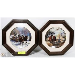 LOT OF 2 GEORGIAN JARVIS COLLECTOR PLATES