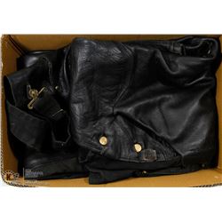 CARHARTT LEATHER BIB WELDER'S COVERALLS-