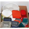 Image 1 : BOX W/46-PC PLASTIC REUSABLE STORAGE SETS