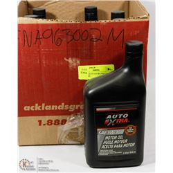 LOT OF 7 AUTO EXTRA SAE 5W-30 MOTOR OIL