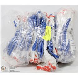 3 PACKS OF 12 COUNT RUBBER GRIP WORK GLOVES