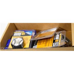 BOX WITH RHINO 101 LABEL CARTRIDGES AND INSTANT
