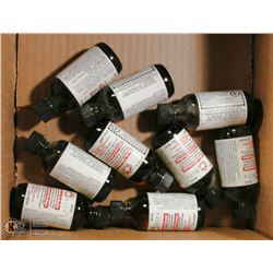 9 BOTTLES OF 60MLS PLASTIC ADHESIVE ACTIVATION